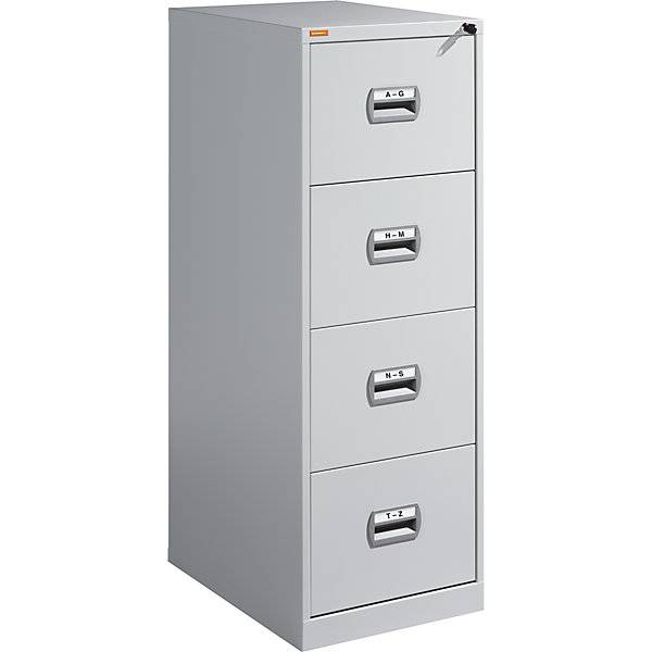 Hängeregistraturschrank 1-bahnig 4 Schübe lichtgrau. TAKKT Industrial & Packaging GmbH 94035749-0