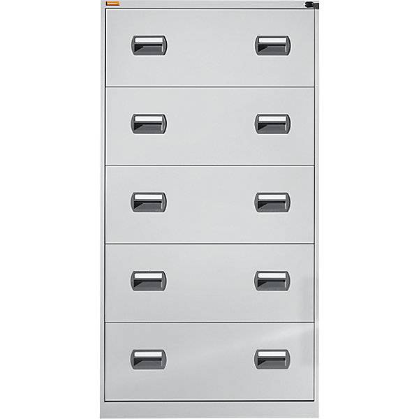 Hängeregistraturschrank 2-bahnig 5 Schübe lichtgrau. TAKKT Industrial & Packaging GmbH 94036149