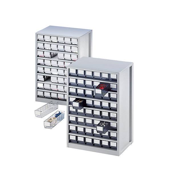 Schubladenmagazin Gehäuse-Traglast 240 kg HxBxT 862 x 600 x 417 mm 48 Schubladen Schubladen blau. Lockweiler-1