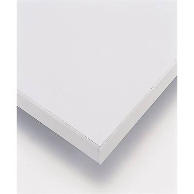 Arbeitstisch höhenverstellbar Gestell 60 x 30 mm melaminharzbeschichte Platte BxT 750 x 800 mm lichtgrau. Rau-2