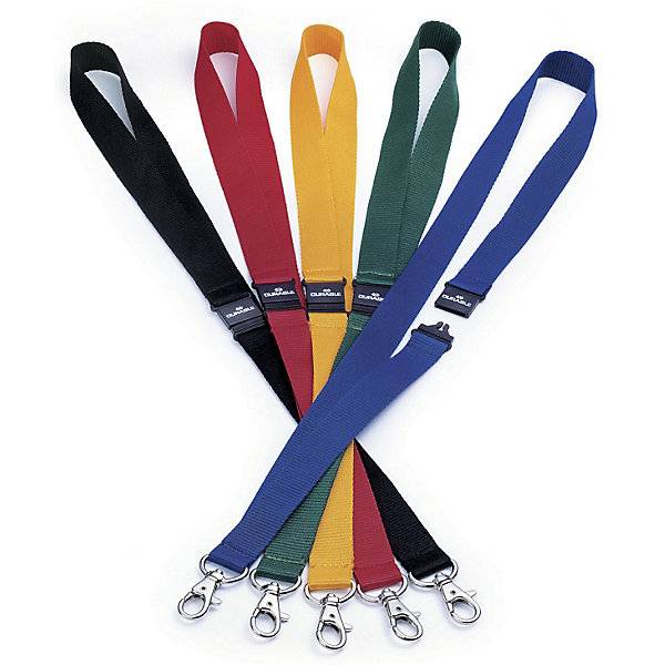 Textilbänder mit Karabinerhaken Sicherheitsverschluss VE 50 Stk rot. Durable | Hunke & Jochheim GmbH & CO. KG-1