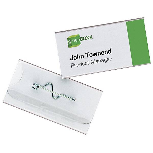 Namensschilder mit Wellennadel HxB 30 x 60 mm VE 200 Stk. Durable | Hunke & Jochheim GmbH & CO. KG 94471549