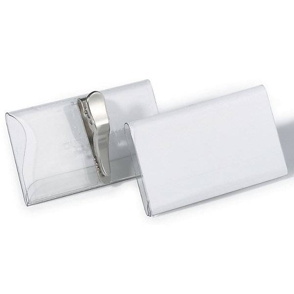 Namensschilder mit Krokoklemme HxB 40 x 75 mm VE 75 Stk. Durable | Hunke & Jochheim GmbH & CO. KG 94472049-0