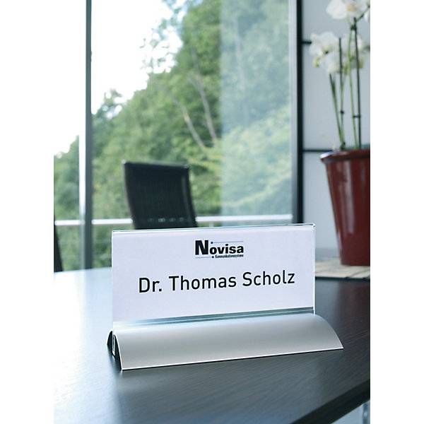 Tischnamensschild Acryl mit Aluminiumfuß HxB 61 x 150 mm VE 12 Stk. Durable | Hunke & Jochheim GmbH & CO. KG-3