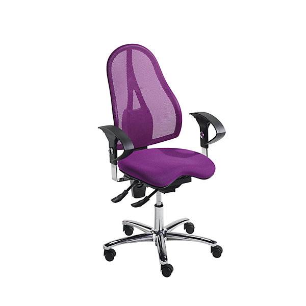 Bürostuhl SITNESS 15 mit Body Balance Tec® Rückenlehne mit Netzbezug lila. Topstar GmbH 94551849-0