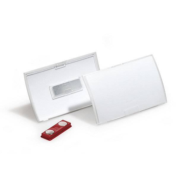 CLICK FOLD Namensschild mit Magnethalter VE 20 Stk HxB 40 x 75 mm. Durable | Hunke & Jochheim GmbH & CO. KG