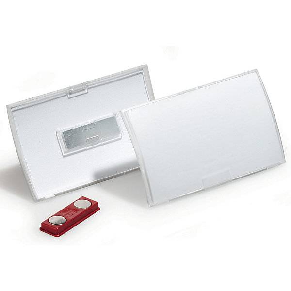 CLICK FOLD Namensschild mit Magnethalter VE 20 Stk HxB 40 x 75 mm. Durable | Hunke & Jochheim GmbH & CO. KG-1