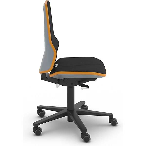 NEON Arbeitsdrehstuhl Rollen Permanentkontakt Stoff Flexband orange. Bimos-Sitztechnik | Interest. Buerom.-2