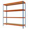 Großfach-Schwerlastregal Höhe 2438 mm Gesamttiefe 621 mm Breite 2450 mm. Racktec GmbH 92978449