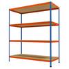 Großfach-Schwerlastregal Höhe 2438 mm Gesamttiefe 926 mm Breite 2146 mm. Racktec GmbH 92979549
