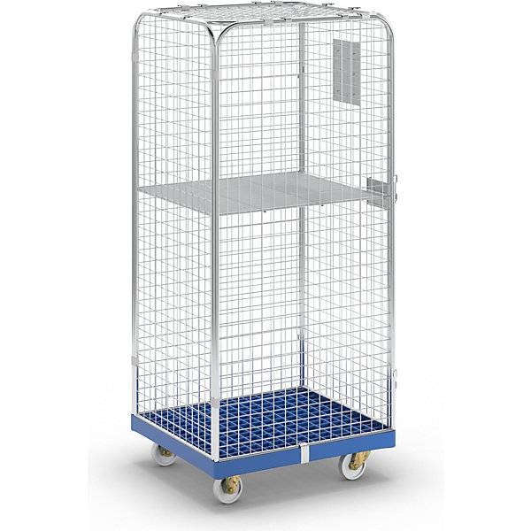 Rollbehälter SAFE HxBxT 1800 x 720 x 810 mm Rollplatte blau. ESB Engineering System Bau GmbH 96862649