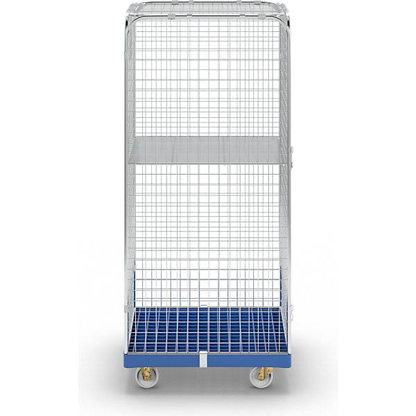 Rollbehälter SAFE HxBxT 1800 x 720 x 810 mm Rollplatte blau. ESB Engineering System Bau GmbH 96862649-3
