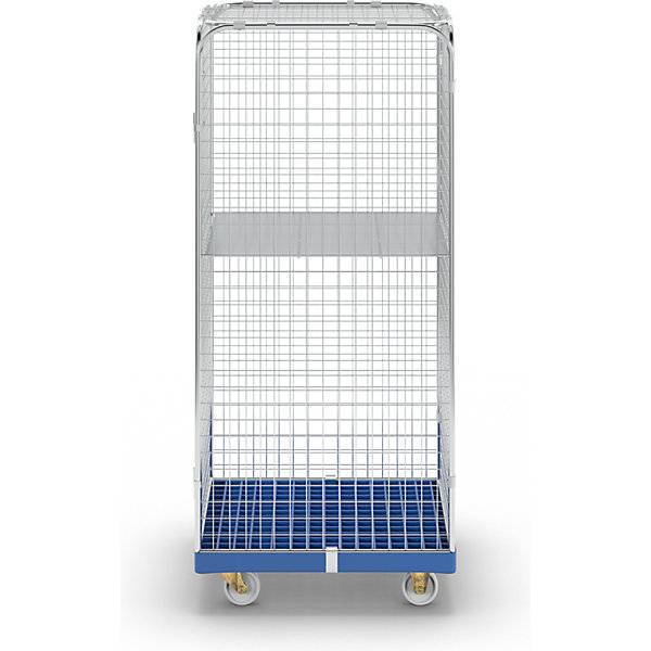 Rollbehälter SAFE HxBxT 1800 x 720 x 810 mm Rollplatte blau. ESB Engineering System Bau GmbH 96862649-4