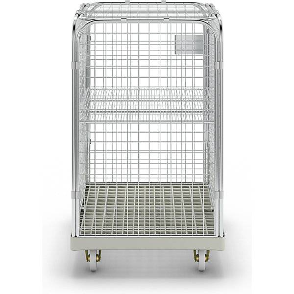 Rollbehälter SAFE HxBxT 1200 x 720 x 810 mm Rollplatte grau. ESB Engineering System Bau GmbH 96863149-3