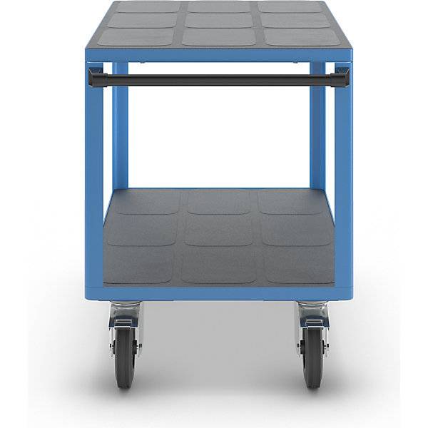 Montagewagen Tragfähigkeit 500 kg 2 Ladeflächen aus Kunststoff Ladefläche 1050 x 700 mm Gestell lichtblau.-3