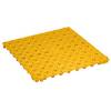 Kunststoff-Bodenrost, Polyethylen, 500 x 500 mm, stabil, VE 20 Stk, signalgelb., 969615 49, Anti-Rutschmatte