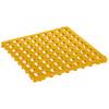 Kunststoff-Bodenrost, Polyethylen, 500 x 500 mm, Standard, VE 20 Stk, signalgelb., 969612 49, Anti-Rutschmatte