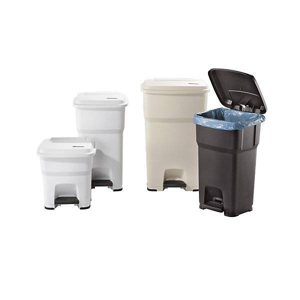 Treteimer HERA Volumen 60 l BxHxT 390 x 690 x 390 mm weiß. Rothopro GmbH | . 94464649-1