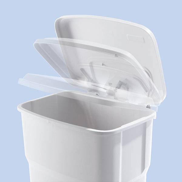 Treteimer HERA Volumen 60 l BxHxT 390 x 690 x 390 mm weiß. Rothopro GmbH | . 94464649-3