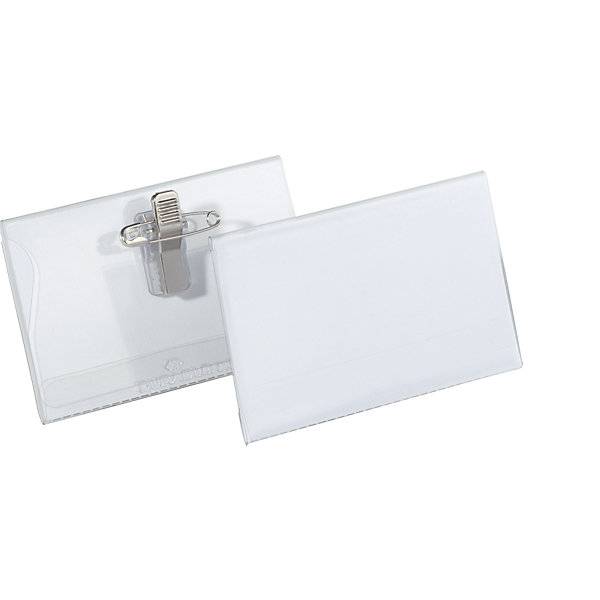 Namensschilder mit Kombiklemme HxB 40 x 75 mm VE 100 Stk. Durable | Hunke & Jochheim GmbH & CO. KG 94470949-0