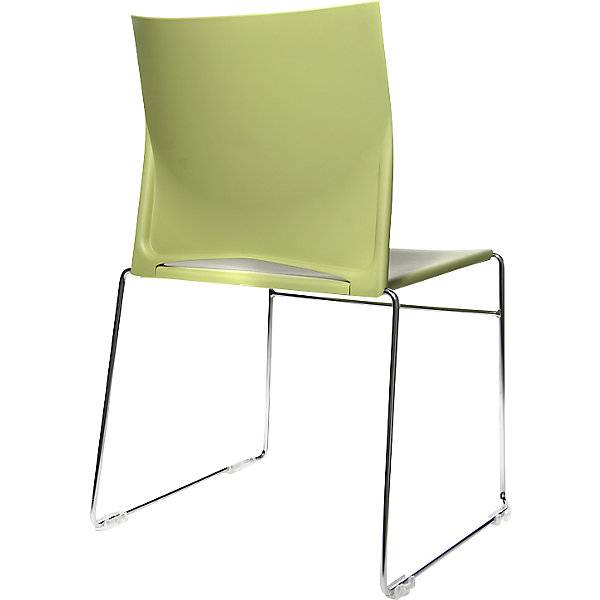 Kufen-Stapelstuhl Gestell verchromt VE 4 Stk grün. Topstar GmbH 97012149-1