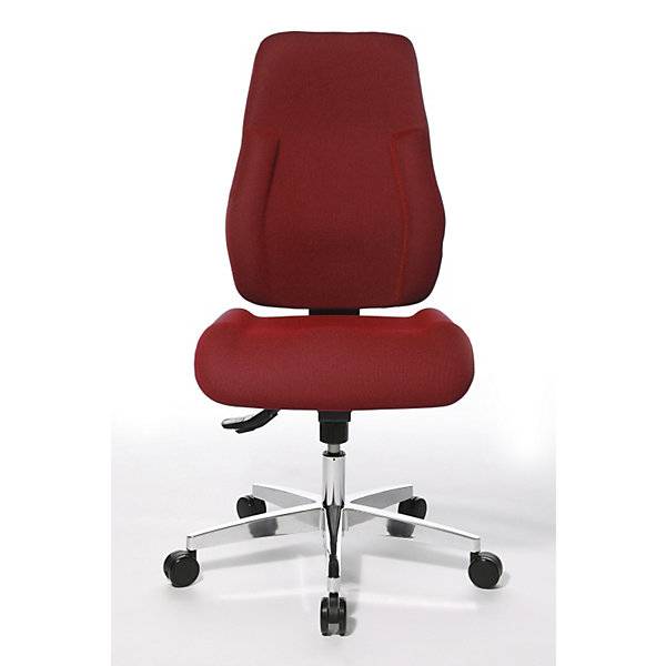 Operator-Drehstuhl Gestell Aluminium Polster-Rückenlehne Bezug rot. Topstar GmbH 97077549-1