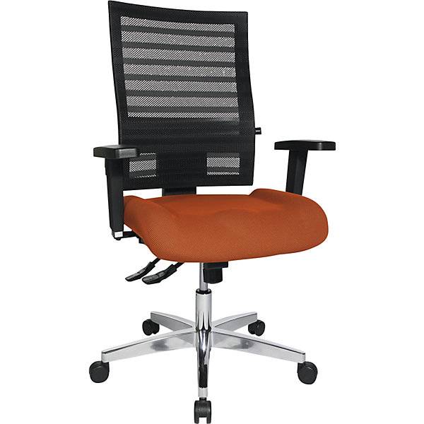 Operator-Drehstuhl Gestell Aluminium Polster-Rückenlehne Bezug rot. Topstar GmbH 97077549-2