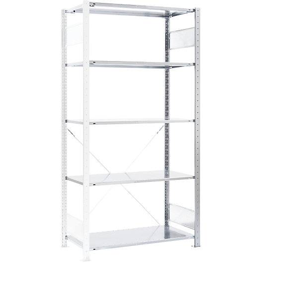 Steckregal für Sichtlagerkästen Anbauregal BxT 1006 x 436 mm 5 Böden. TAKKT Industrial & Packaging GmbH