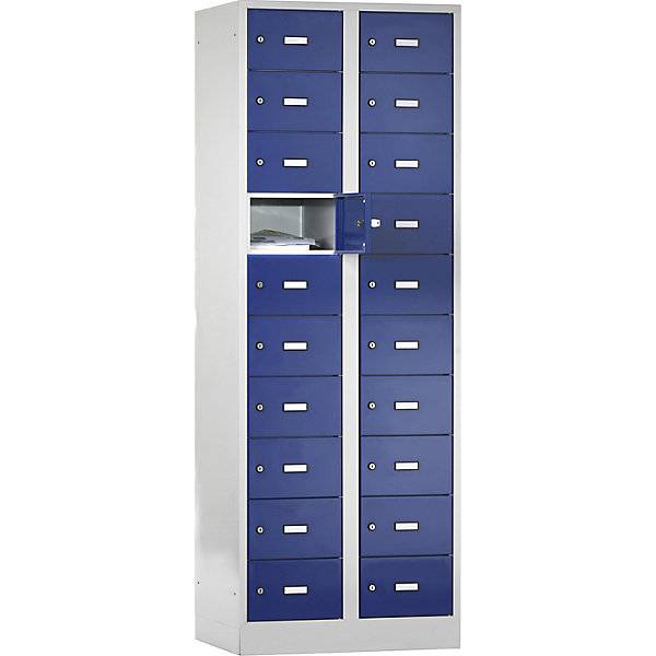 Postverteilerschrank 20 Fächer abschließbar enzianblau. Eugen Wolf | Metallwarenfabrik GmbH & CO KG 96976949