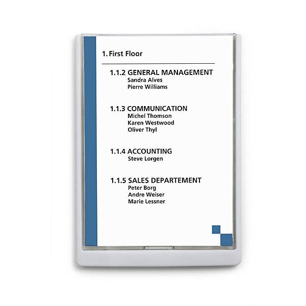 Infoschild HxBxT 325 x 235 x 15 mm VE 5 Stk weiß. Durable | Hunke & Jochheim GmbH & CO. KG 97049849