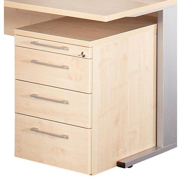 PETRA - Rollcontainer Materialschale 3 Schubladen Ahorn-Dekor. FM Büromöbel GmbH 97056149