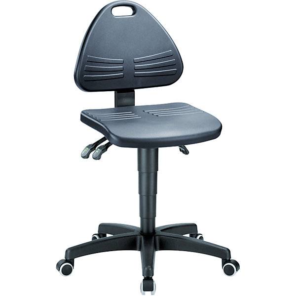 Arbeitsdrehstuhl gepolstert mit PU-Schaum mit Rollen Höhenverstellbereich 430 - 600 mm. Bimos-Sitztechnik |-0