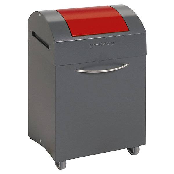 Wertstoffsammler flammverlöschend BxT 380 x 320 mm Volumen 45 l Einwurf feuerrot. Stumpf Metall GmbH 98487149