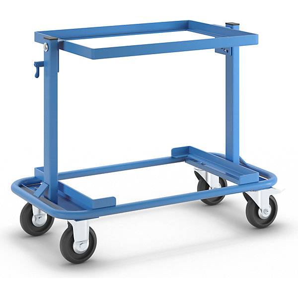 Kommissionierwagen mit 2 Etagen Tragfähigkeit 150 kg blau. TAKKT Industrial & Packaging GmbH 98588149-0
