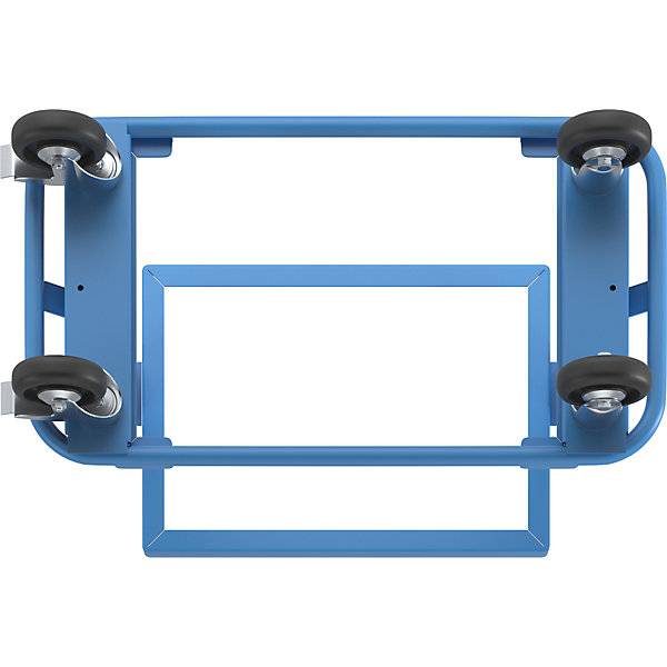Kommissionierwagen mit 2 Etagen Tragfähigkeit 150 kg blau. TAKKT Industrial & Packaging GmbH 98588149-4