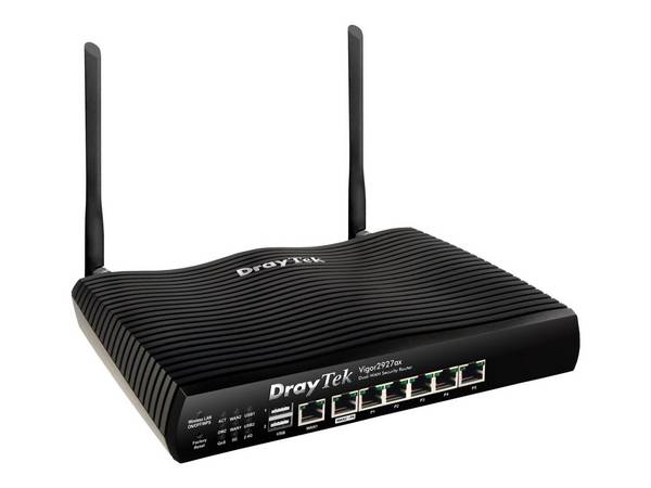 Draytek Vigor 2927ax - Wireless Router - Switch mit 6 Ports - GigE - WAN-Ports: