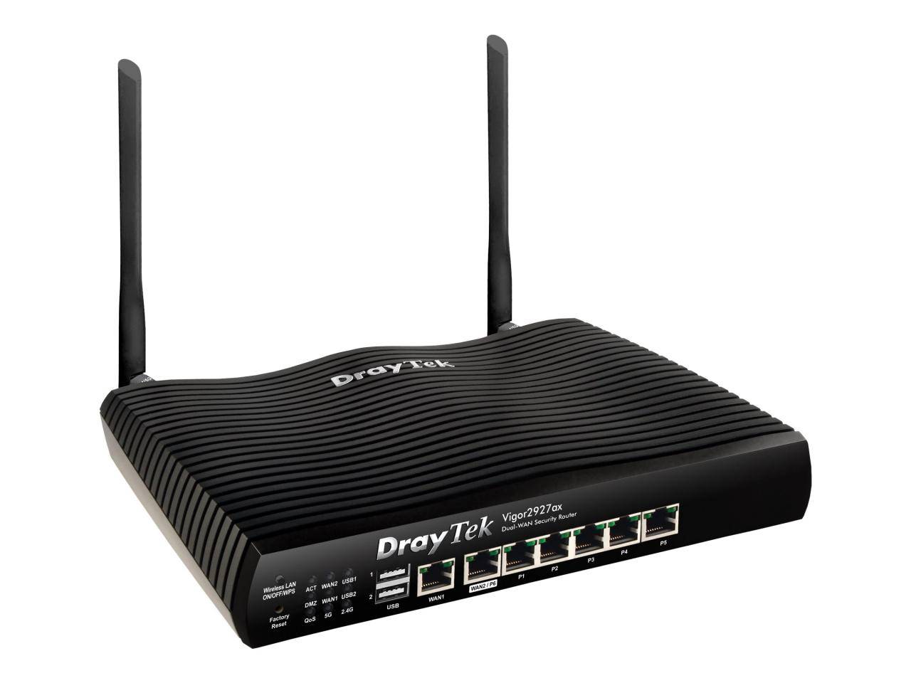 Draytek Vigor 2927ax - Wireless Router - Switch mit 6 Ports - GigE - WAN-Ports:-0