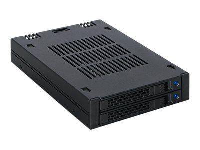 We-Ra. IcyDock 2x6,3cm SAS/SATA HDD&SSD Multimedia-Technik Festplattenwechselr.-4
