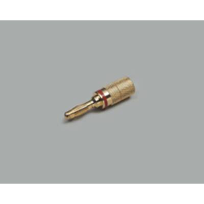 BKL Electronic 0103029 Lamellenstecker Stecker, gerade Stift-Ø: 4 mm Rot 1 St. 
