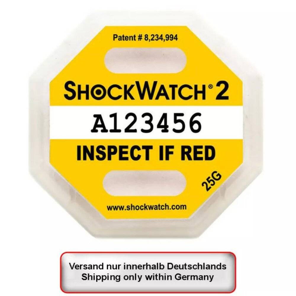 Stoßindikator Shockwatch2 5g - 75g (100 Stück) 25g-0