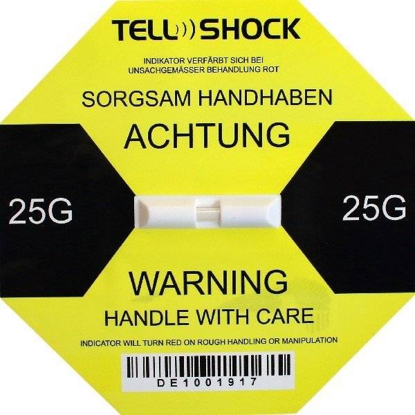 Stoßindikator Tell-Shock 10g - 100g (50 Stück) 100g-0