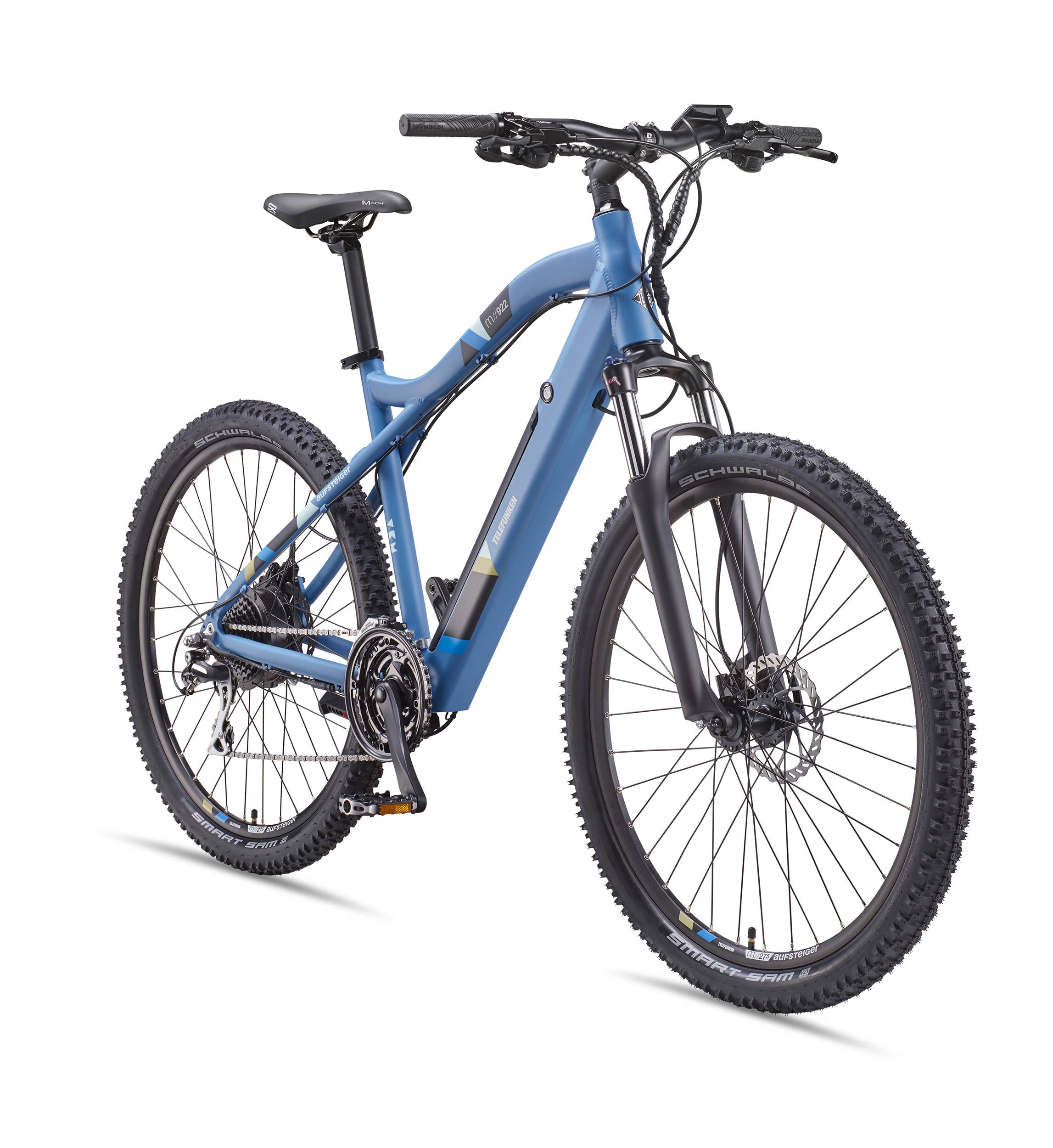 Telefunken E-Bike M922 mit 24 Gang Shimano Acera Kettenschaltung, Mountainbike - Hinterradmotor 250W / 36V Li-Ion Akku-0