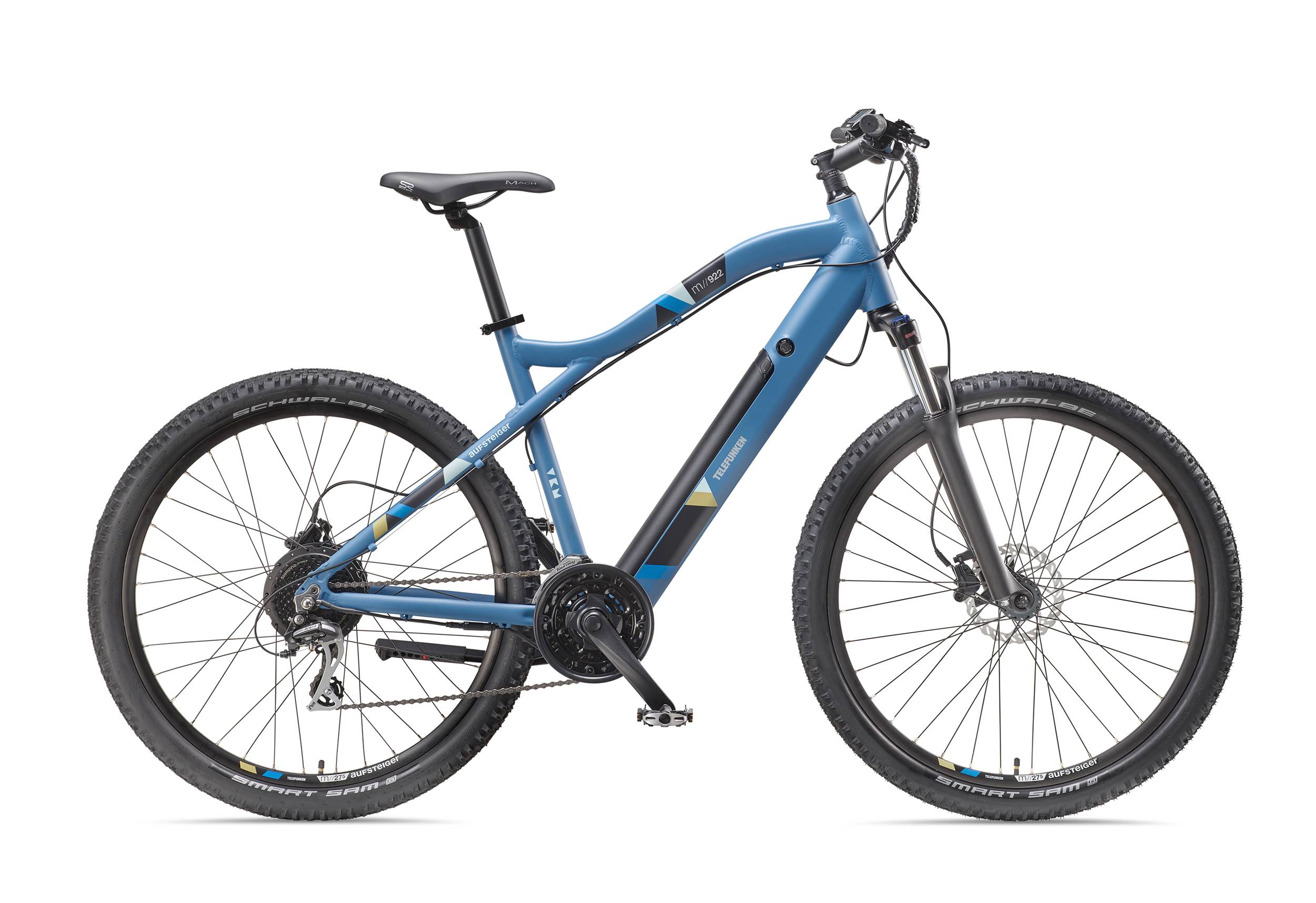 Telefunken E-Bike M922 mit 24 Gang Shimano Acera Kettenschaltung, Mountainbike - Hinterradmotor 250W / 36V Li-Ion Akku-1