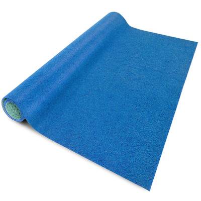 Rasenteppich Farbwunder | BxL 100 x 400 cm | Blau | Certeo - Outdoor-Teppich Outdoor-Teppiche Outdoor reale Optik