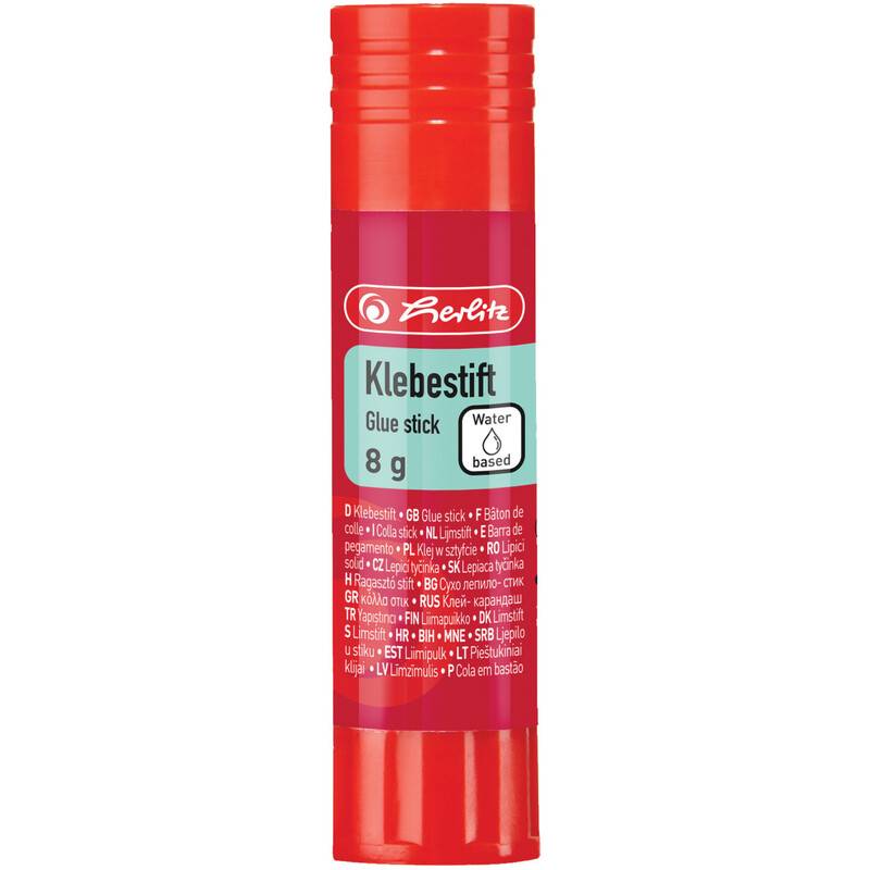 herlitz Klebestift, 8 g, lösungsmittelfrei, farblos-0