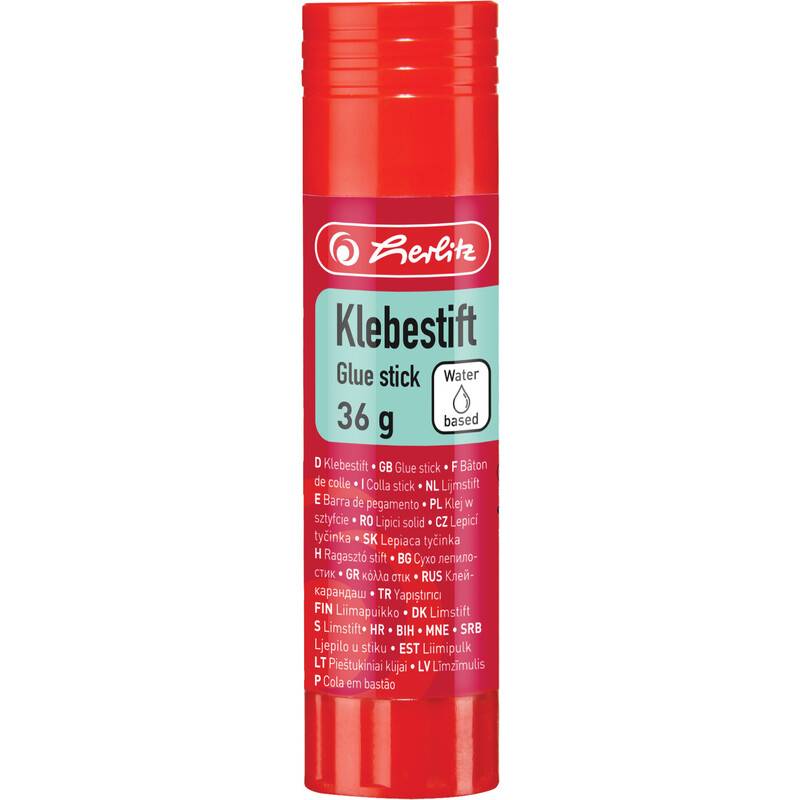 herlitz Klebestift, 36 g, lösungsmittelfrei, farblos-0