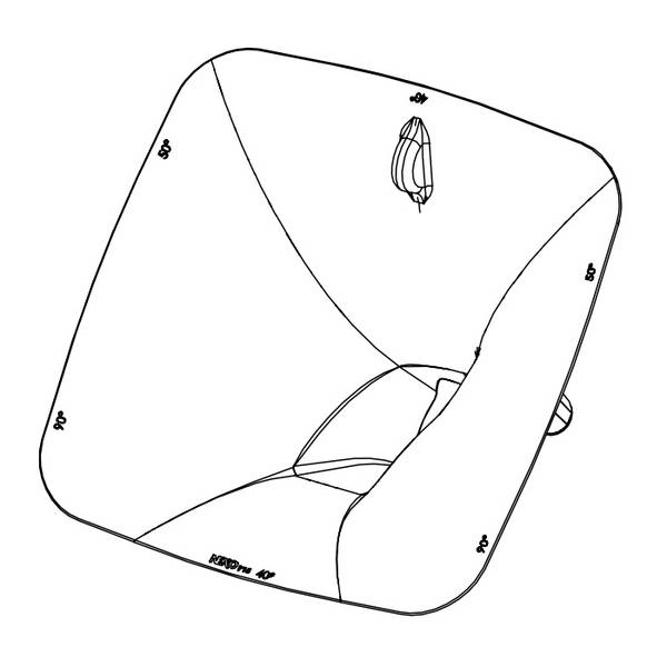 NEXO PNU-P15FLGPS-BK - Flansch Adapter "PS" für P15 Lautsprechersysteme - in schwarz