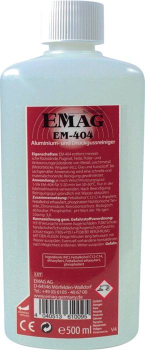 Reiniger EM-404 500ml f.Ultraschallreinigungsgerät EMAG-0