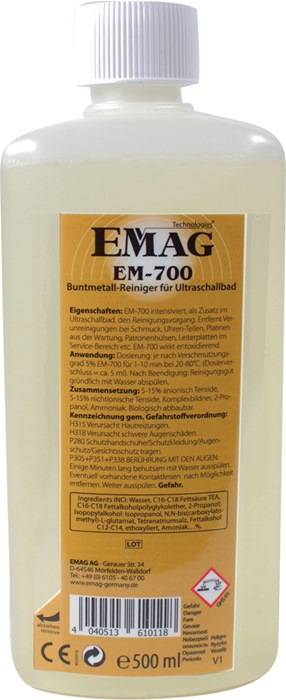 Reiniger EM-700 500ml f.Ultraschallreinigungsgerät EMAG-0