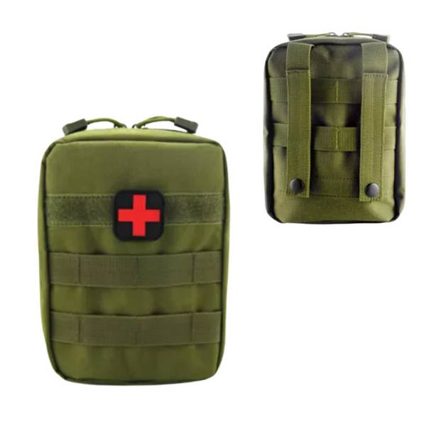Military IFAK1 Trauma Kit Erste Hilfe inkl. handlicher Tasche Outdoor Grün (8 teilig)
